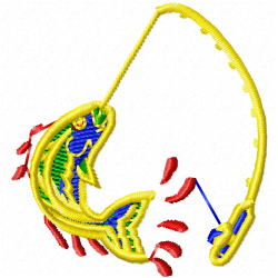 Fishes Embroidery Design 10 Fishes Embroidery Design 10